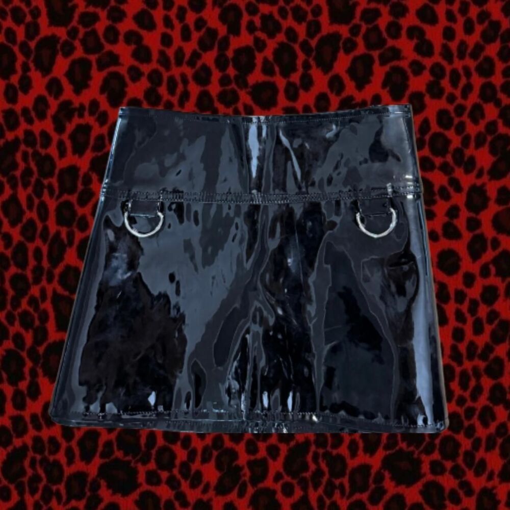 Igirl Women's Black Pvc Skirt